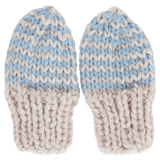 Acorn Kids XXS to Medium XXS Flopsy Baby Mittens -  Blue and Oatmeal