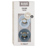 BIBS 6 Months Plus Colour, Anatomical S2 - Baby Blue/Petrol