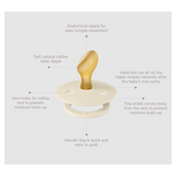 BIBS 6 Months Plus Colour, Anatomical S2 - Fossil Grey/Mauve