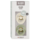 BIBS 6 Months Plus Colour, Symmetrical S2 - Ivory/Sage