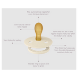 BIBS Birth Plus Colour, Symmetrical S1 - Ivory/Blush