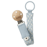BIBS Birth Plus Pacifier Clip - Baby Blue/Ivory