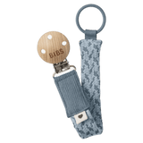 BIBS Birth Plus Pacifier Clip - Petrol/Baby Blue