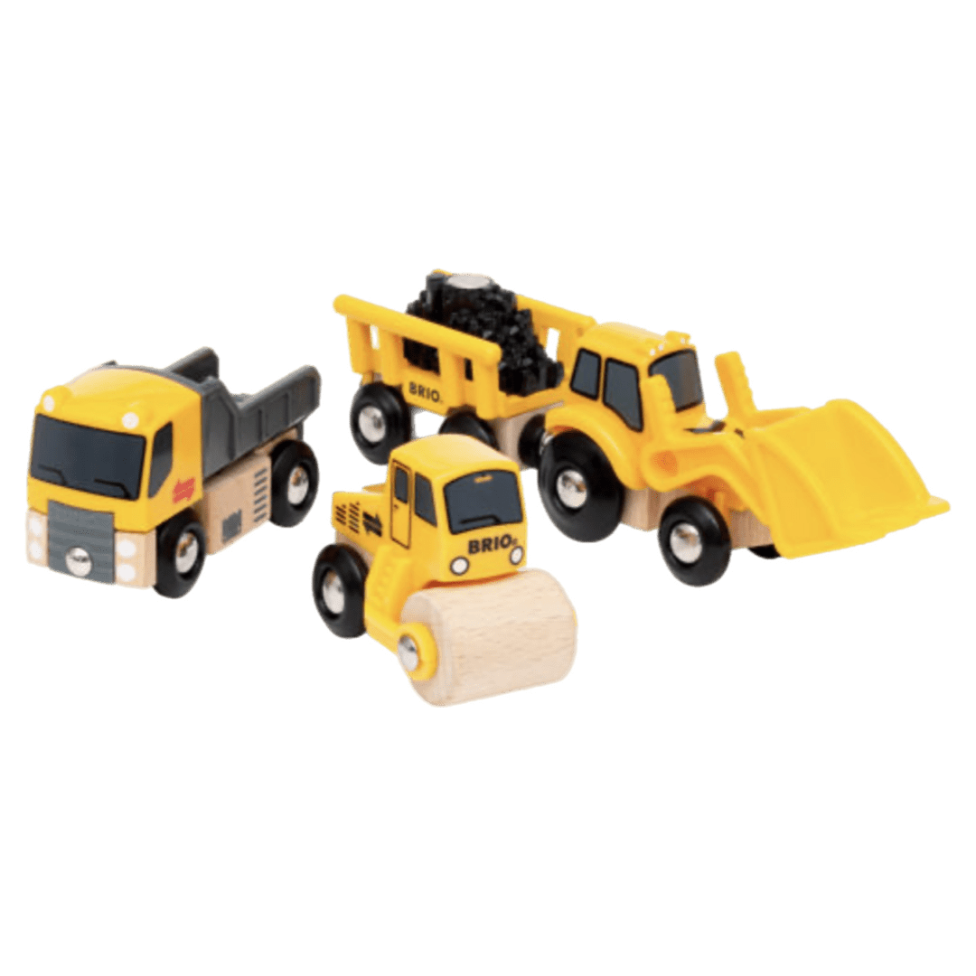 Brio 3 Plus Construction Vehicles Train