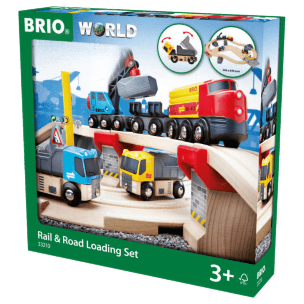 Brio 3 Plus Rail & Road Loading Set