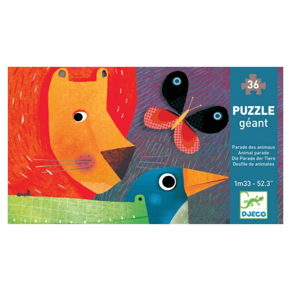 Djeco 4 Plus 36 Pc Puzzle - Animal Parade