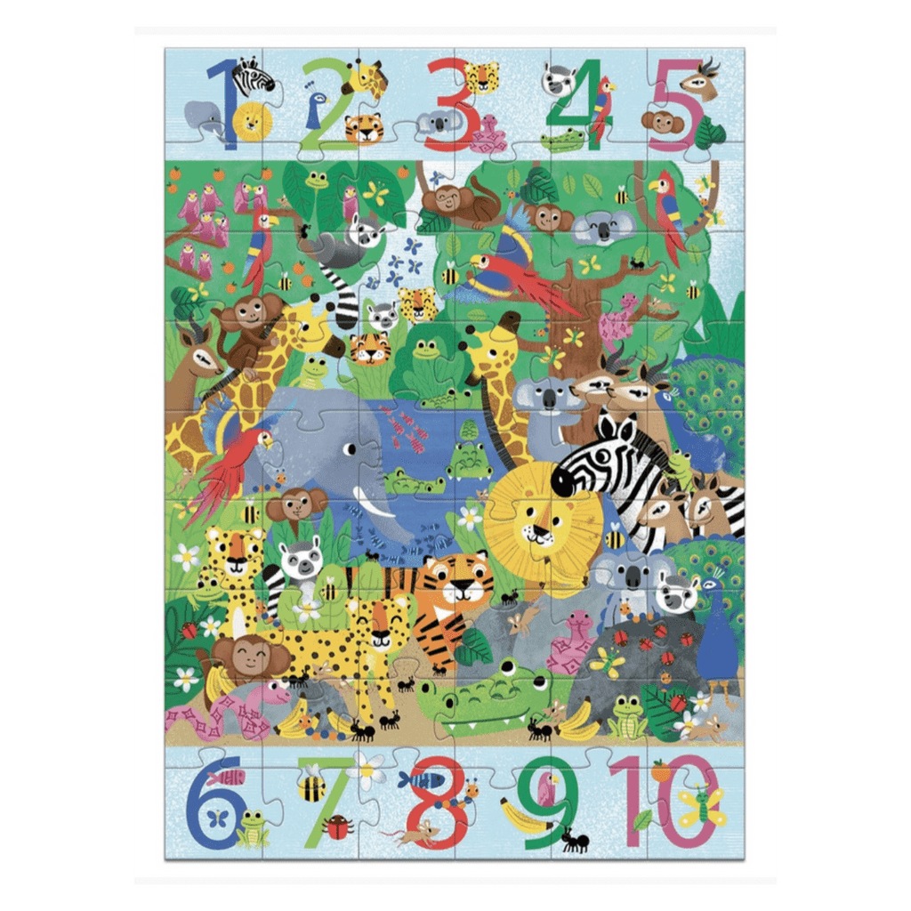 Djeco 5 Plus 54 Pc Puzzle - 1 to 10 Jungle