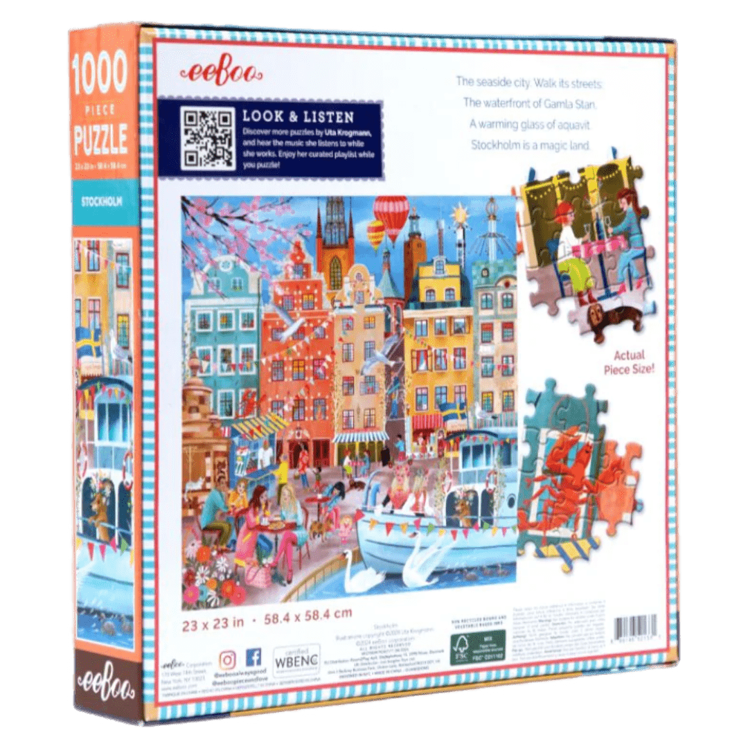 eeBoo 14 Plus 1000 Pc Puzzle - Stockholm