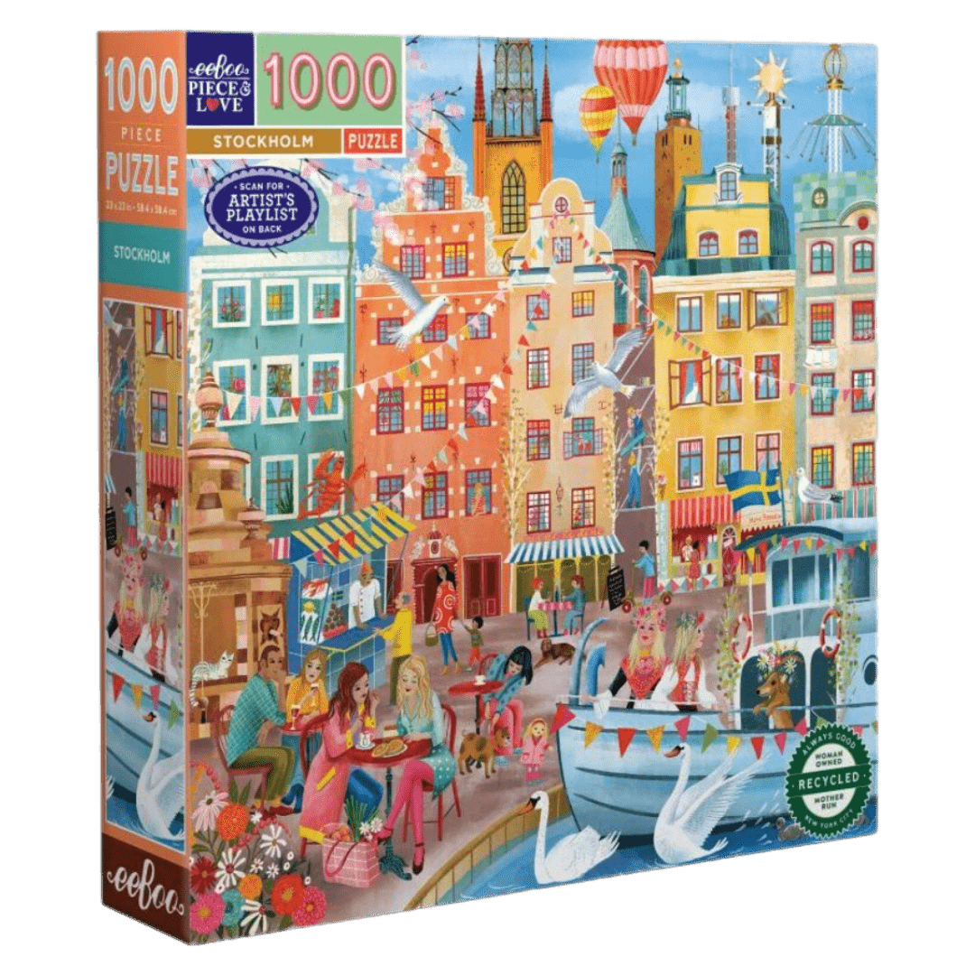 eeBoo 14 Plus 1000 Pc Puzzle - Stockholm