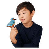 Folkmanis 3 Plus Finger Puppet - Mini Kingfisher