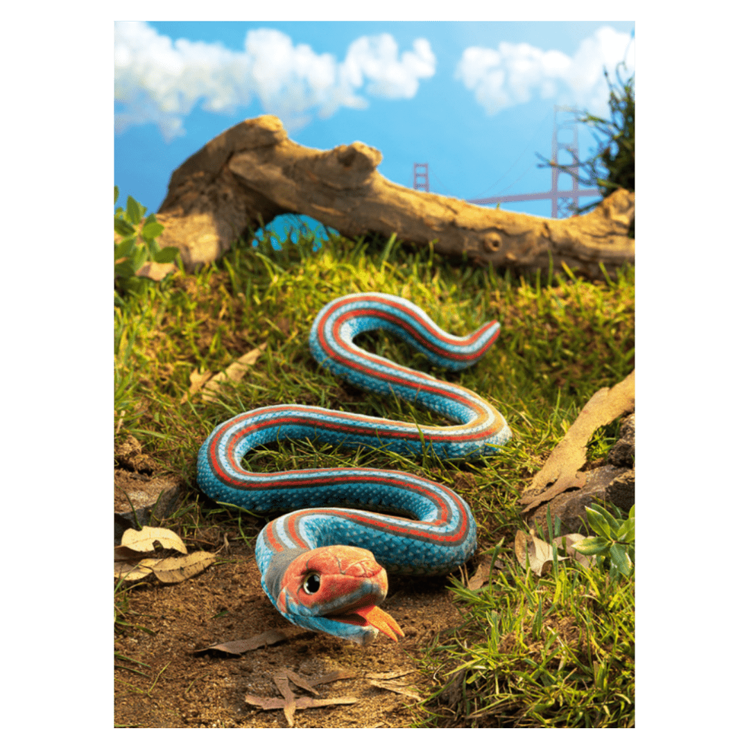 Folkmanis 3 Plus Finger Puppet - San Francisco Garter Snake