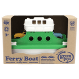 Green Toys 3 Plus Ferry Boat with Two Mini Cars - Green