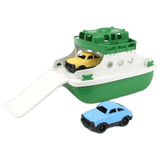 Green Toys 3 Plus Ferry Boat with Two Mini Cars - Green