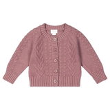 Jamie Kay 0-3 Months to 5 Years Cable Cardigan - French Rose