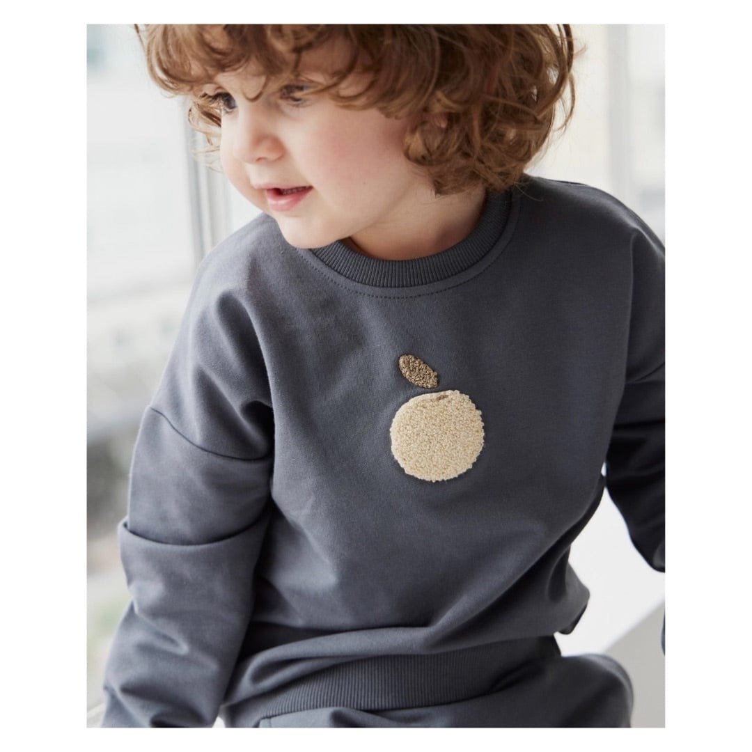 Jamie Kay 0-3 Months to 5 Years Damien Cotton Sweatshirt - Smoke