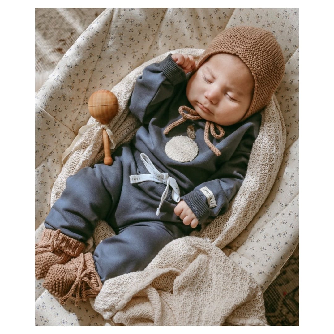 Jamie Kay 0-3 Months to 5 Years Morgan Cotton Track Pant - Smoke