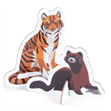 Janod 6 Plus 200 Pc Puzzle - Endangered Animals