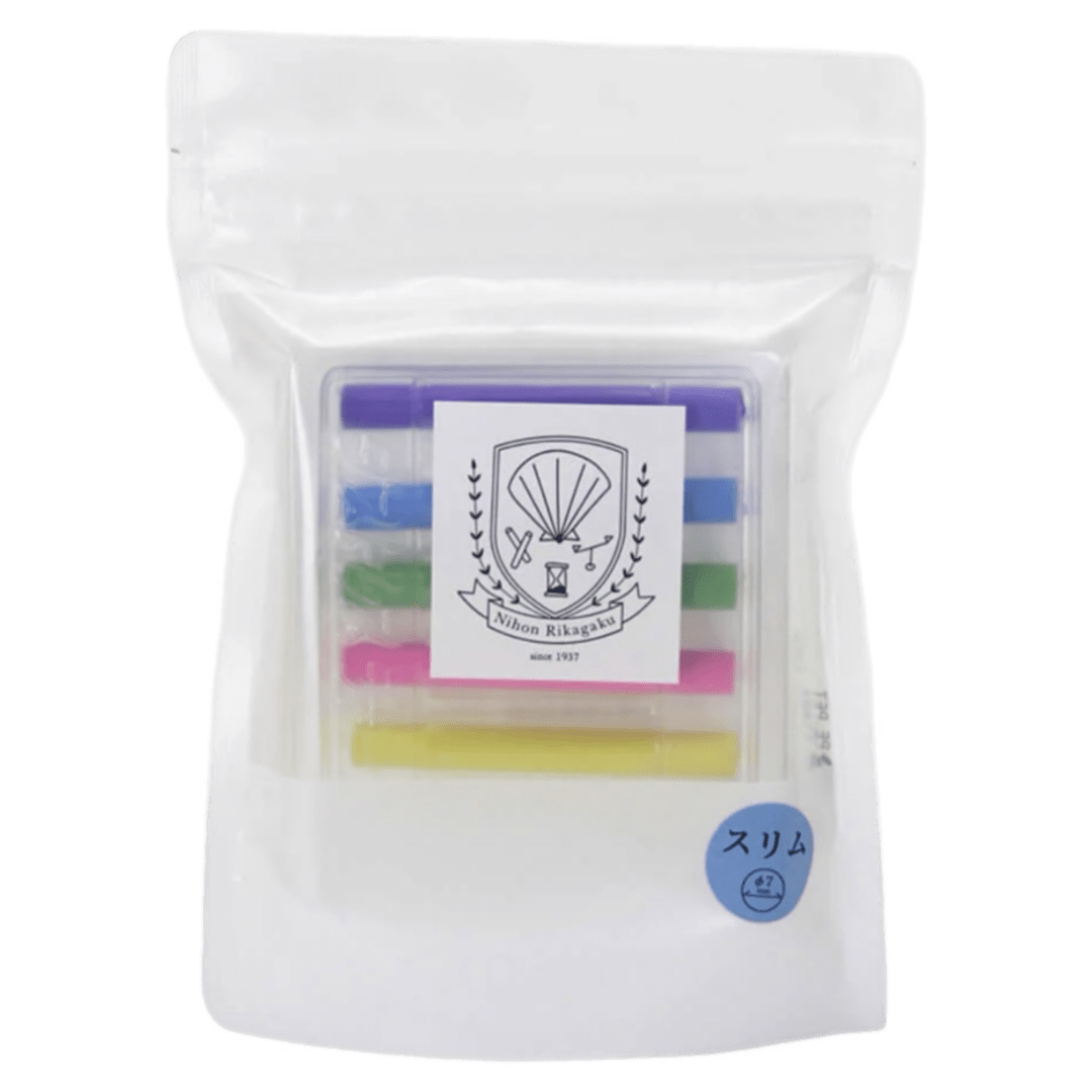 Kitpas 3 Plus Dustless Chalk Slim - 6 Colours
