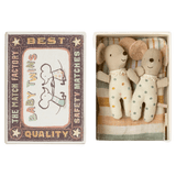 Maileg 3 Plus Mice Baby Twins  in Matchbox