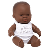Miniland 18 Mths Plus Baby Doll 21cm - African Girl