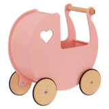 Moover 12 Months Plus Classic Dolls Pram Pink with Natural