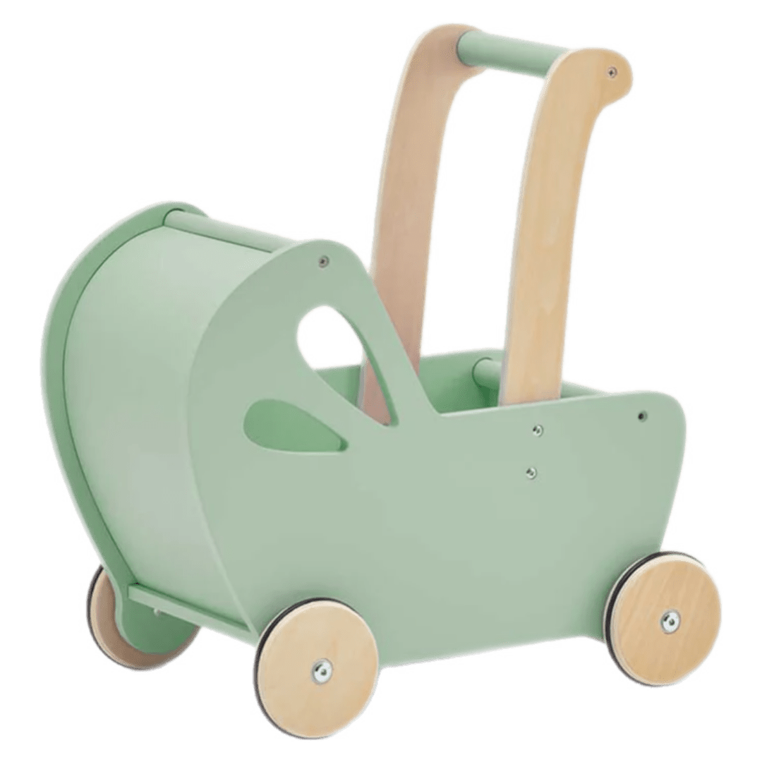 Moover 18 Months Plus Essentials Dolls Pram Green