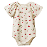 Nature Baby 0-3 Months to 1 Year 0-3M Faye Bodysuit - Strawberry Blush