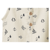 Nature Baby 0-3 Months to 1 Year Cedar Suit Muslin - Atlantic Natural