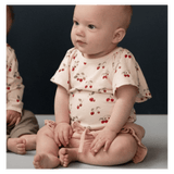 Nature Baby 0-3 Months to 1 Year Faye Bodysuit - Strawberry Blush