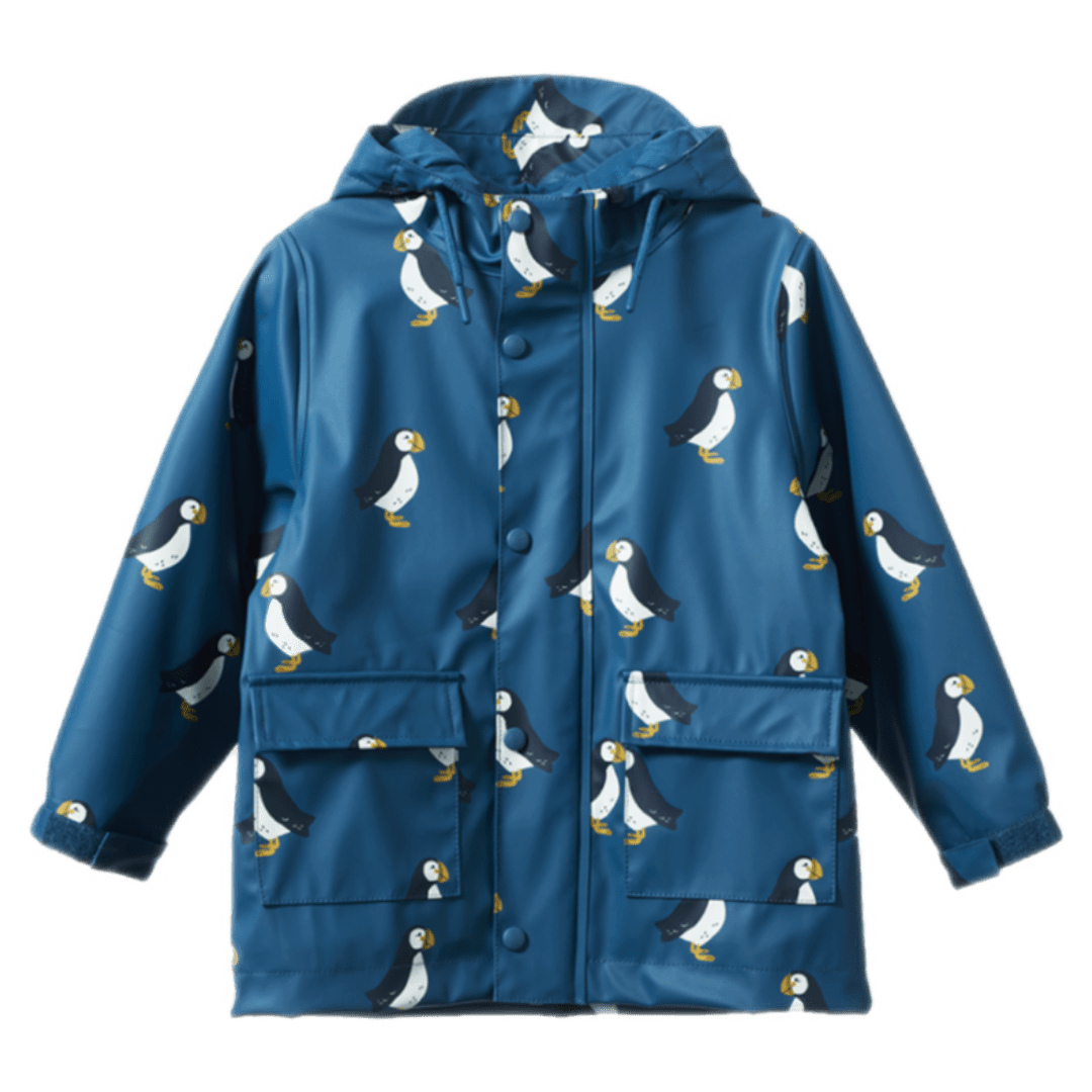 Nature Baby 1-2 Years to 5-6 Years 1-2Y Raincoat - Puffin Teal
