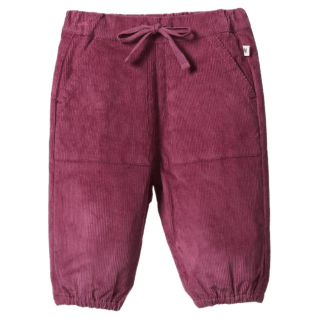 Nature Baby 6-12 Months to 4 Years Frankie Cord Pants - Rhubarb