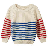 Nature Baby 6-12 Months to 5 Years 6-12M Billy Jumper - Mariner/Red Sailor Stripe