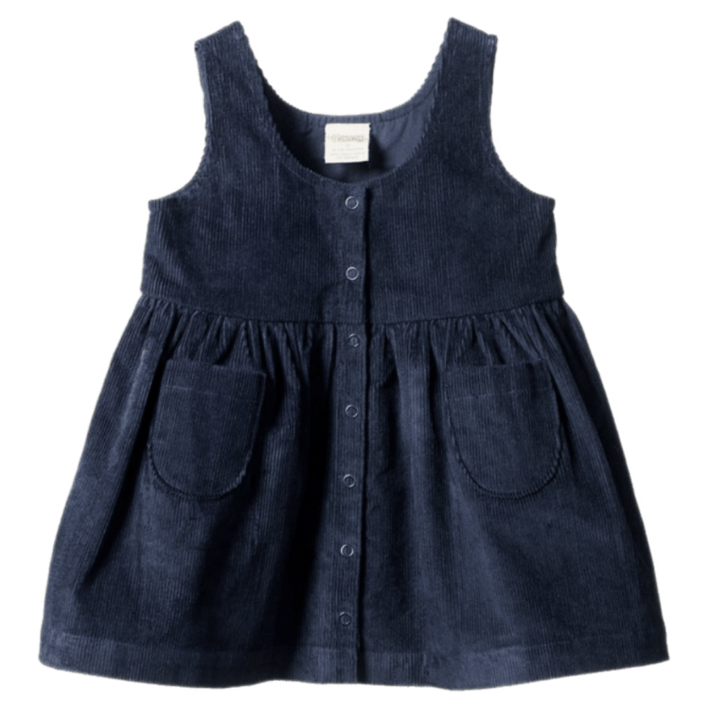 Nature Baby 6-12 Months to 5 Years Amelia Pinafore - Navy