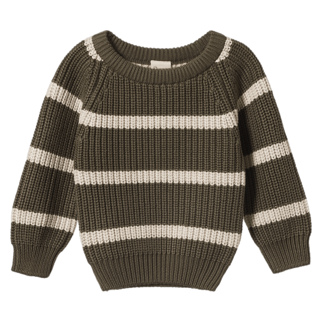 Nature Baby 6-12 Months to 5 Years Billy Jumper - Seed/Oatmeal Marl Stripe