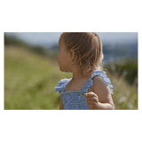 Nature Baby 6-12 Months to 5 Years Gala Dress Linen - Blue Stripe