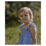 Nature Baby 6-12 Months to 5 Years Gala Dress Linen - Blue Stripe