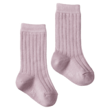 Nature Baby Newborn to 5-6 Years NB Cotton Rib Socks - Lilac