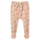 Nature Baby Newborn to 6 -12M Footed Rompers - Elephant Rose Dust