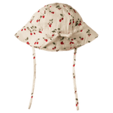 Nature Baby Small to Large Muslin Sunhat - Strawberry Blush