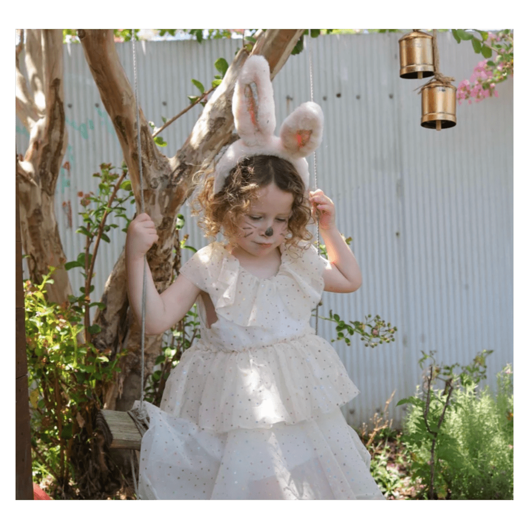 Olli Ella 3 Plus Fluffle Bunny Ear Headband - Pink