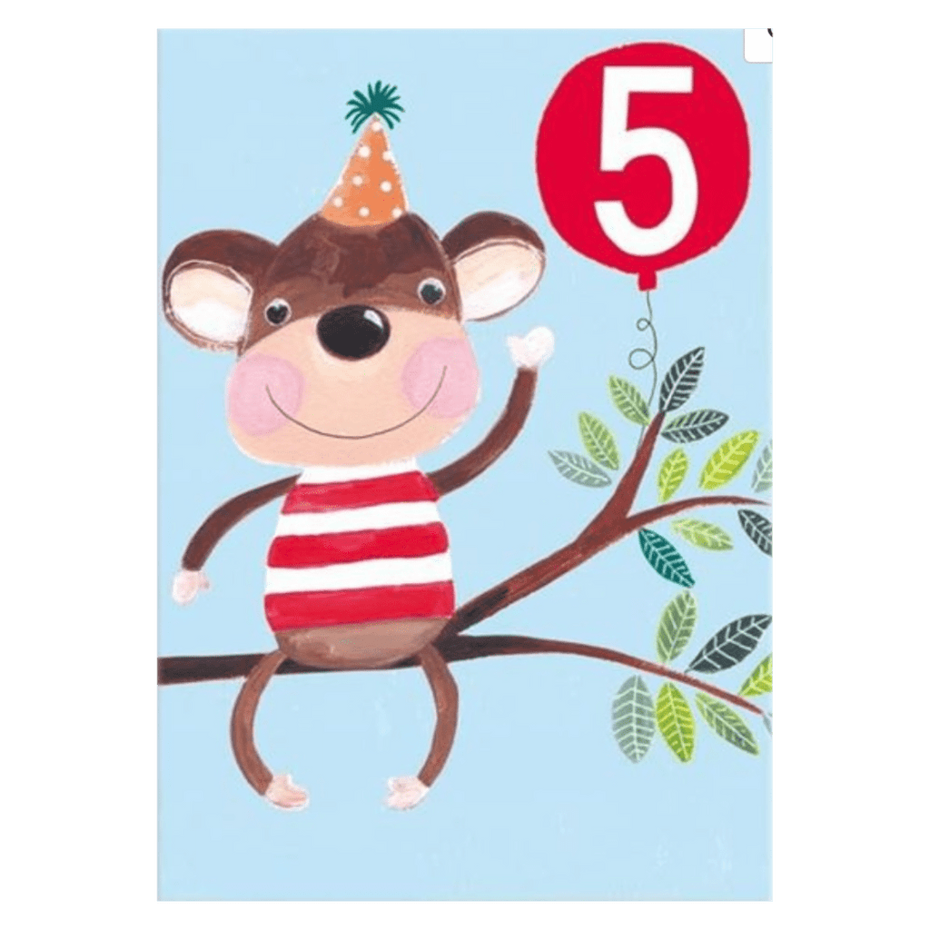 Paper Salad 5 Plus Greeting Card - 5 Today