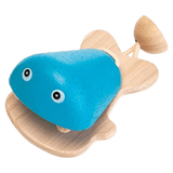 Plan Toys 12 Months Plus Fish Castanet Blue