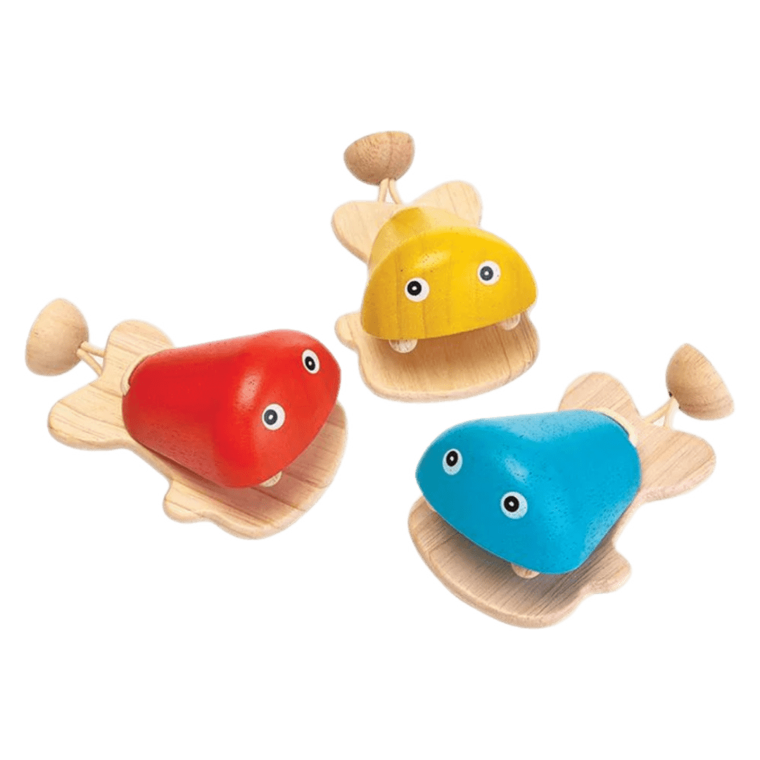 Plan Toys 12 Months Plus Fish Castanet Blue