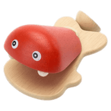 Plan Toys 12 Months Plus Fish Castanet Orange