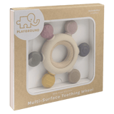 Playground 3 Months Plus Multi-Surface Teething Wheel - Rose