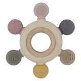 Playground 3 Months Plus Multi-Surface Teething Wheel - Rose