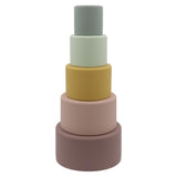Playground 6 Mths Plus Silicone Nesting Blocks - Multi