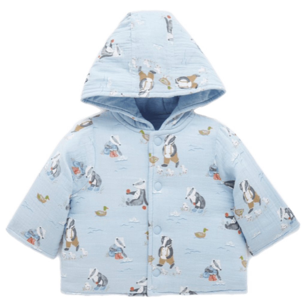 Pure Baby 0-3 Months to 2 Years Reversible Jacket - Badger