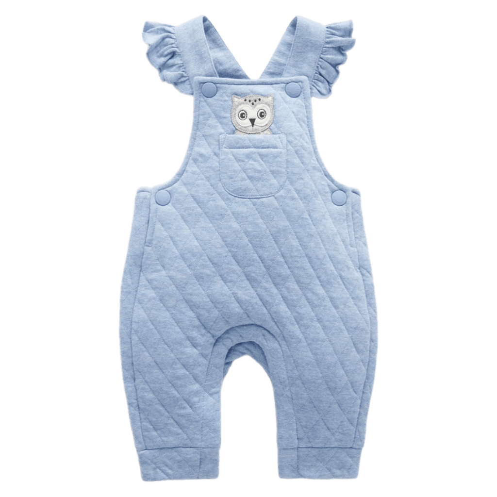 Pure Baby 0-3 Months to 2 Yrs Quilted Overall - Frozen Melange