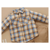Pure Baby 0-3 Months to 5 Years Check Shirt - Farm